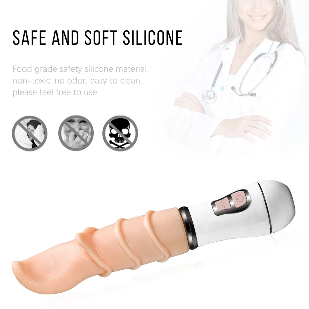 Вибратор с подогревом для клитора Стимулятор точки G перезаряжаемый Женский