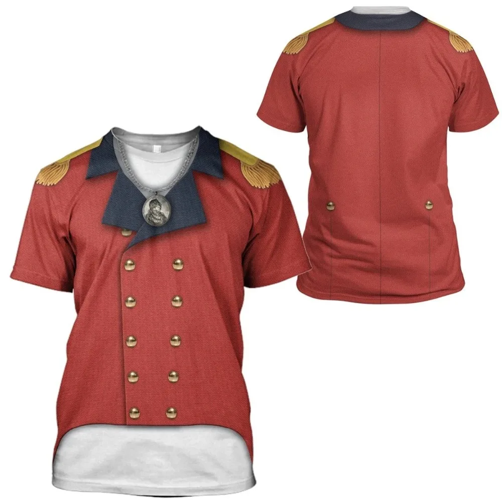 

3D Cosplay Party uniform Printed Men Tshirt Harajuku Summer Short Sleeve Pullover Fashion Casual Unisex T-shirt Tops