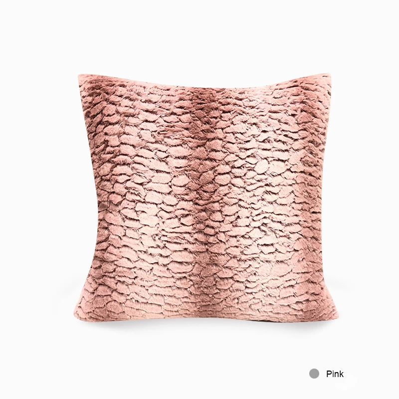 Декоративная Подушка Наволочка с узором из бамбукового камня плюшевая наволочка