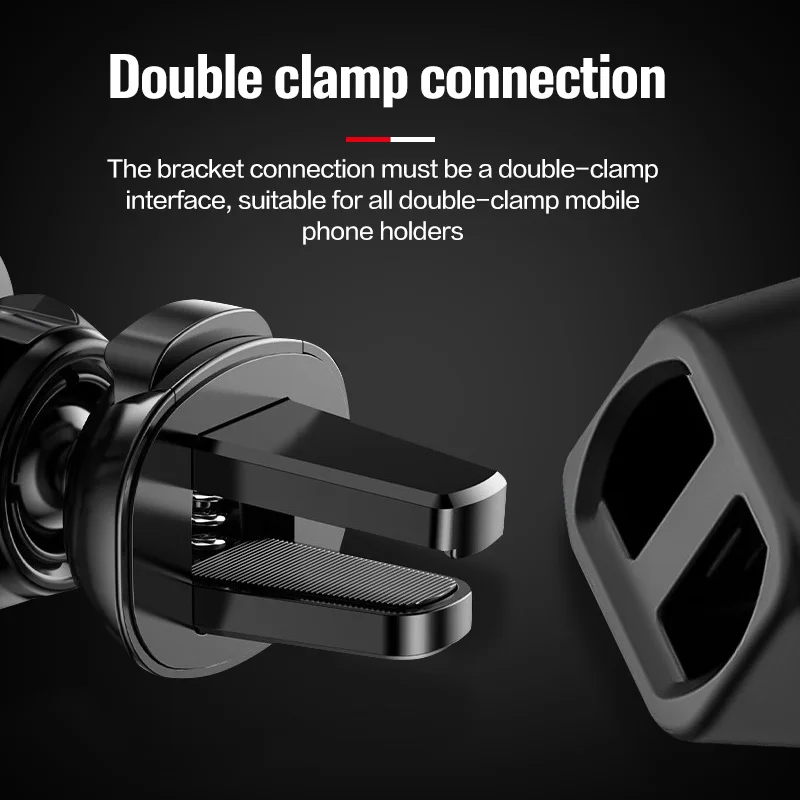 universal wireless car charger stand base air outlet clip accessories desktop dashboard fixed installation mobile phone holder free global shipping