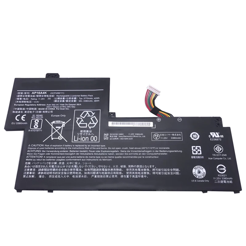 LMDTK Новый AP16A4K Аккумулятор для ноутбука Acer Swift SF113 31 P865 SF11 ASPIRE 11 AO1 132 NE132