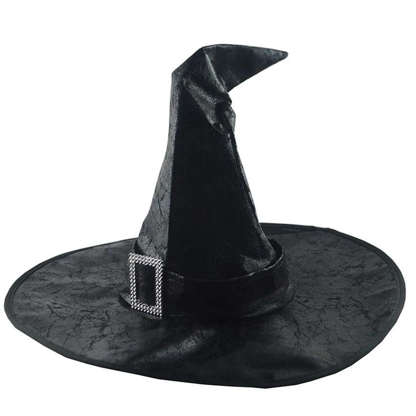 

Witch Hats Women Large Ruched Hat Masquerade Wizard Hat Party Hats Cosplay Halloween Party Fancy Dress Decor Drama Top Hat