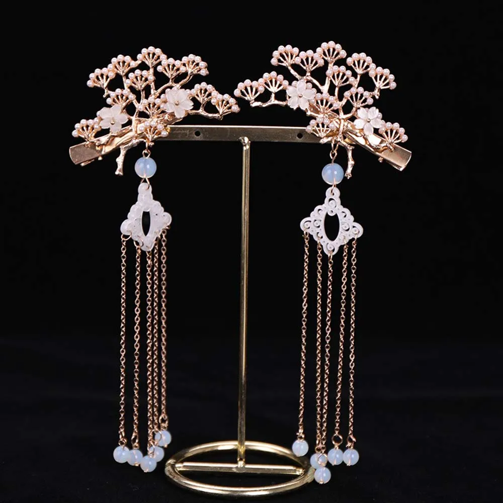 Изысканный Классический цветок имитация жемчуга кисточка для волос Декор