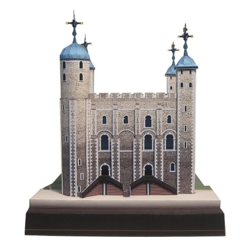 UK Tower of London 3D бумажная модель всемирно известная архитектурная трехмерная ручная