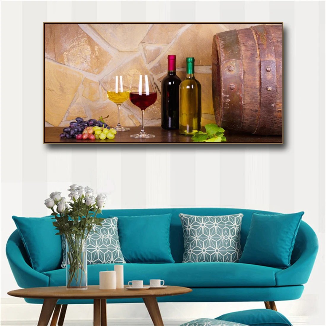 Laeacco картины на холсте с изображением бокала вина каллиграфический декор для