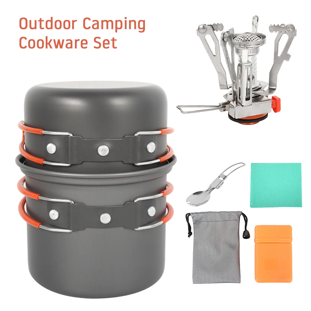 spesifikasi Peralatan Berkemah Peralatan Berkemah Peralatan Berkemah Titanium Peralatan Masak Kompor Masak Berkemah Piknik Hiking Wajan Travel Kit