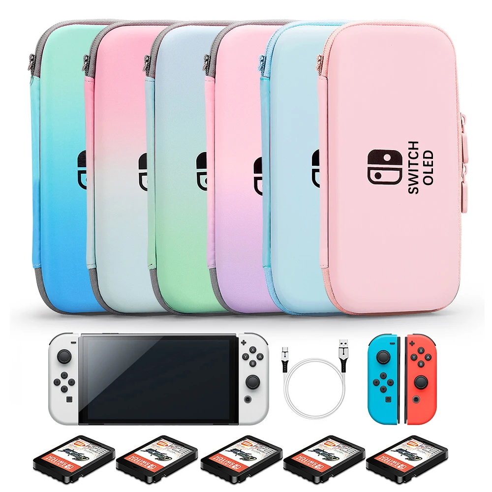 Чехол для Nintendo Switch из искусственной кожи жесткий чехол с кристаллами защитный