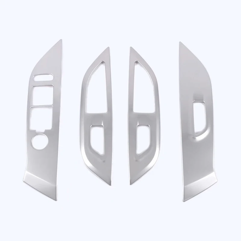 

For LHD 2020 2021 Peugeot 2008 Stainless Window Control Panel Glass Lift Switch Cover Protector Sticker Car Styling Accessories