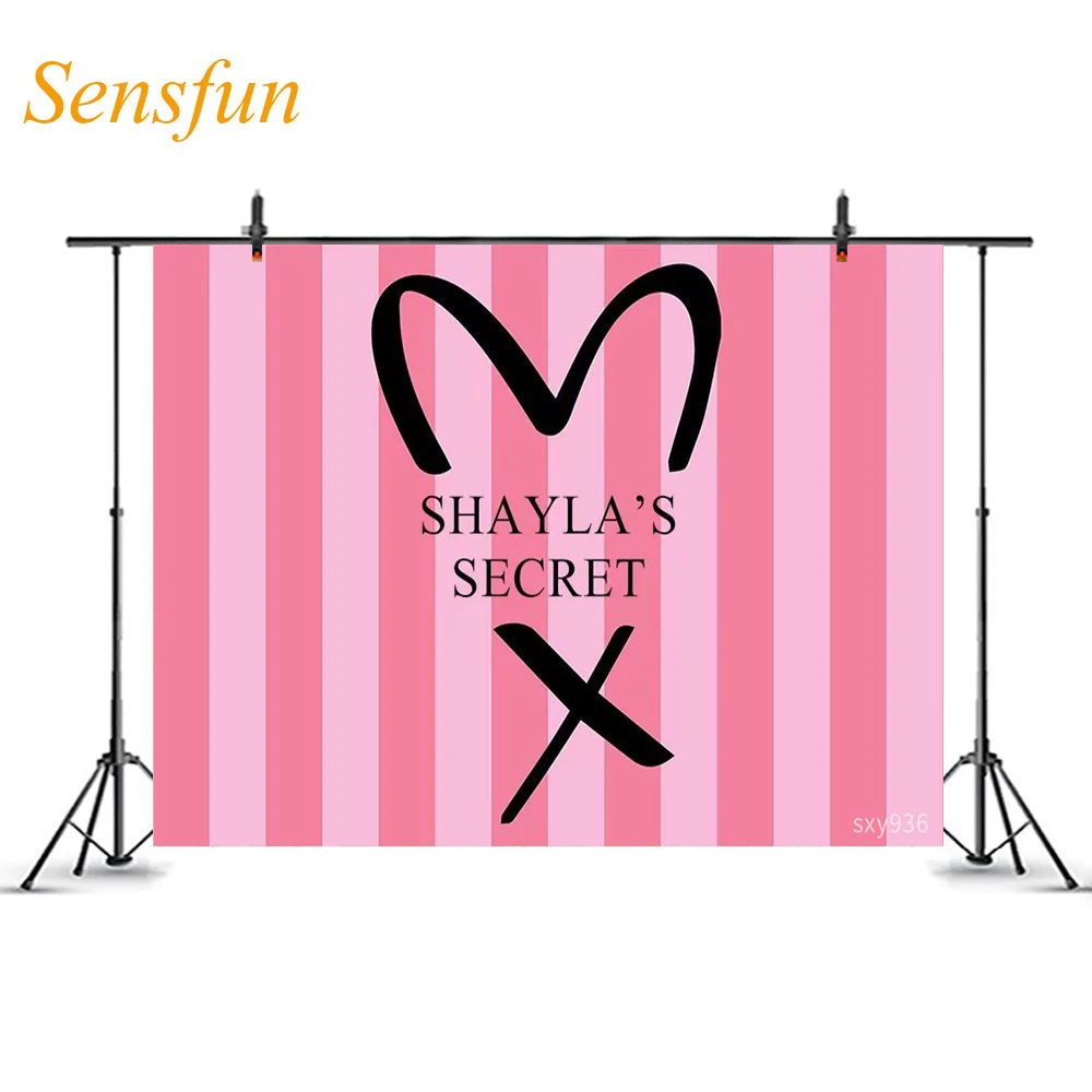 Виниловый фон для фотосъемки LEVOO Victoria Secret с розовыми полосками | Электроника