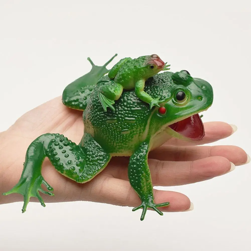 

Simulation Frog Model Realistic Sounding Frog Toad Model Mother And Child Frog Fake Frog Funny Toys For Collection