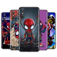 marvel cute spiderman for huawei y9s y8s y6s y9a y7a y8p y7p y5p y6p y7 y6 y5 pro prime 2020 2019 black soft phone case