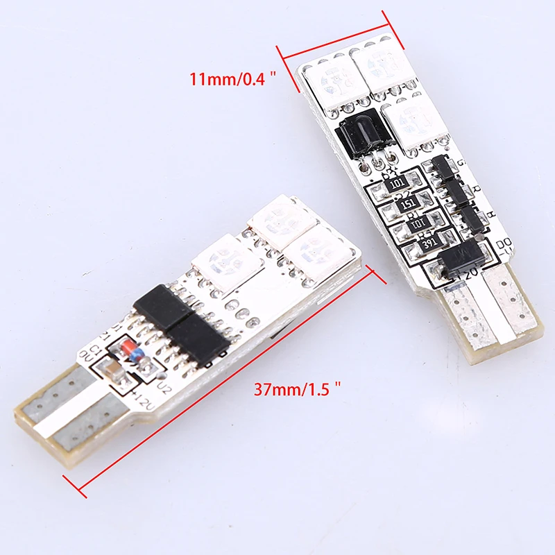 Posbay T10 5050 SMD 6/12 RGB светодиодный панель автомобиля показывает широкие фары лампы с