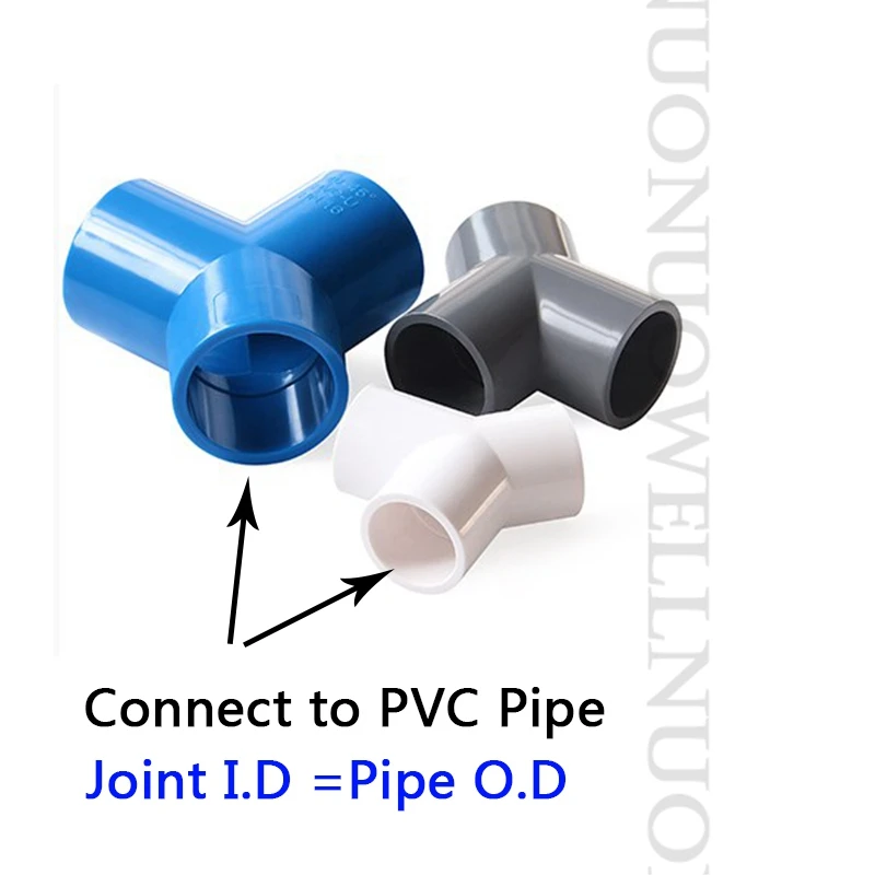 3 шт. ПВХ трубы разъем Сад Орошение труб 3-сторонний выход суставов работ