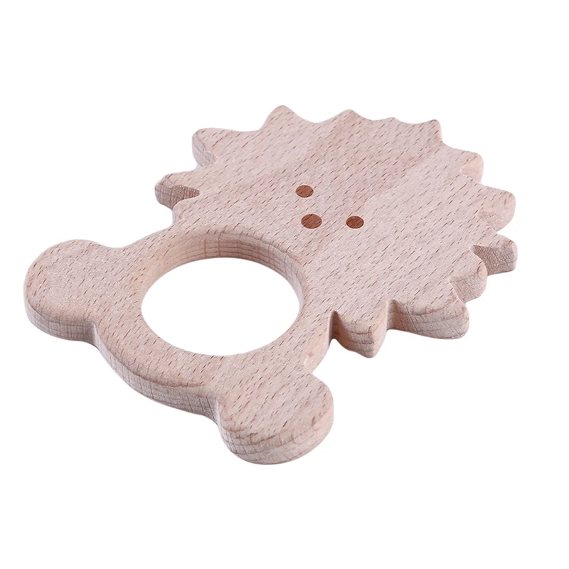 Деревянный Прорезыватель для зубов в виде животного форме льва|Детские