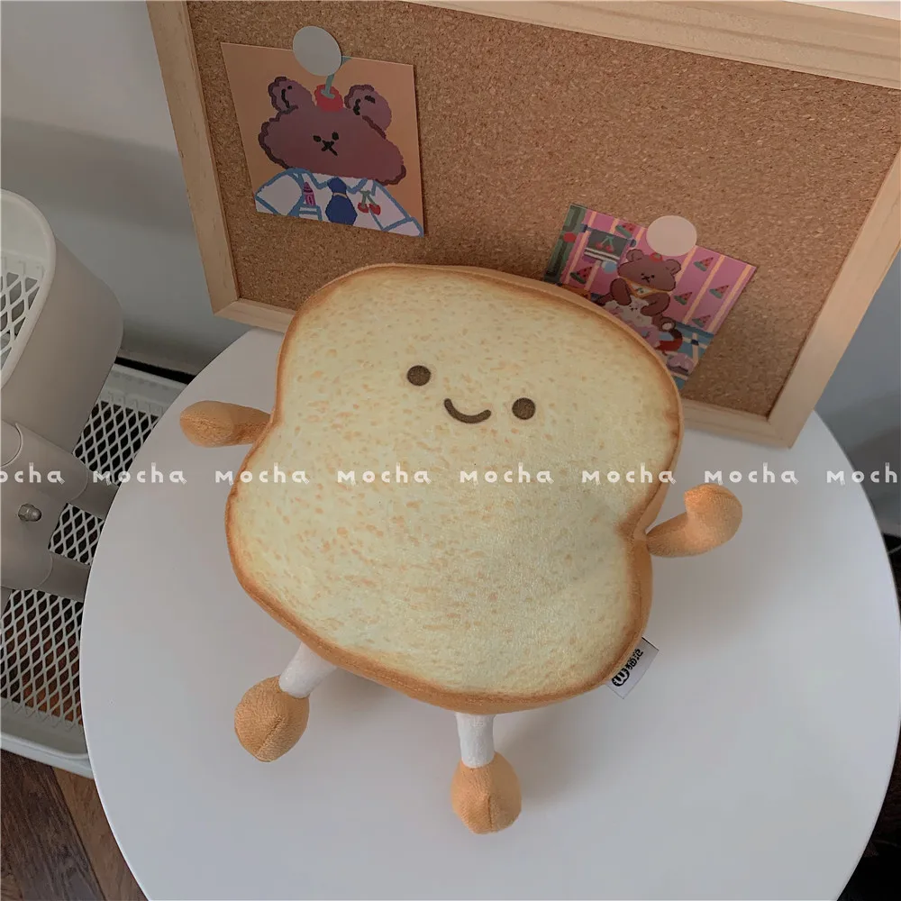 Comfortable Stuffed Pillow Toast Bread Boy Brown Cushion Bedroom Sofa Chair Girl Baby Birthday Christmas Gifts | Игрушки и хобби