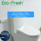Умное сиденье для унитаза EcoFresh D U-образной формы, электрическая крышка биде, умная Ночная подсветка, Интеллектуальный распылитель для биде, Теплое Чистое сухое массажное сиденье