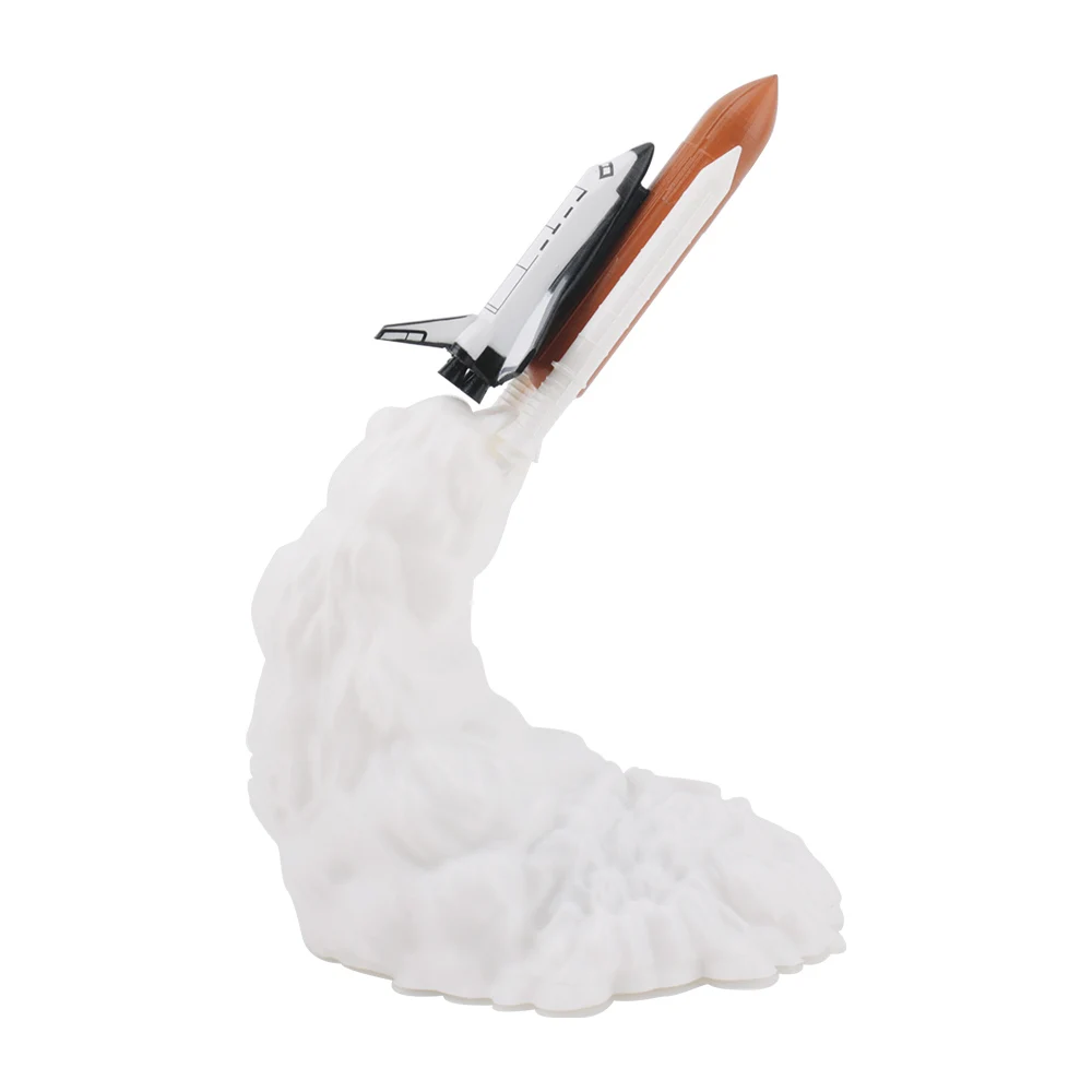 

BORUiT 3D Printing Space Shuttle Lamp USB Rechargeable LED Night Light Gift for Boy Space Lovers Decor Table Lamp