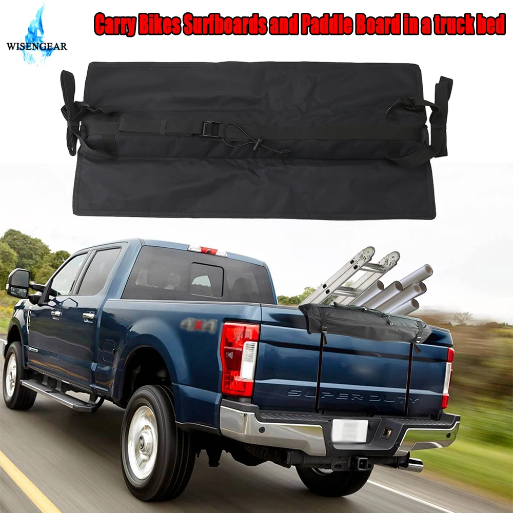 Накладка на багажник багажника с ремнями для Ford F150 Dodge Rams среднего размера пикапов MTB шоссейные велосипеды задний коврик на дверь подушка коврик