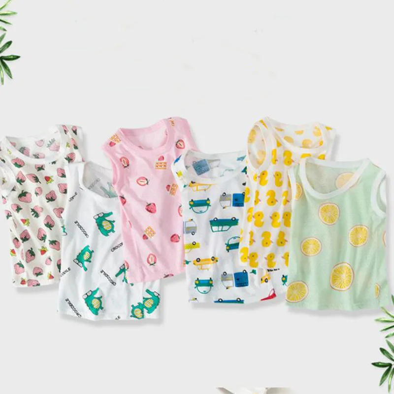 Спортивные жилеты для маленьких мальчиков летние детские майки девочек футболка