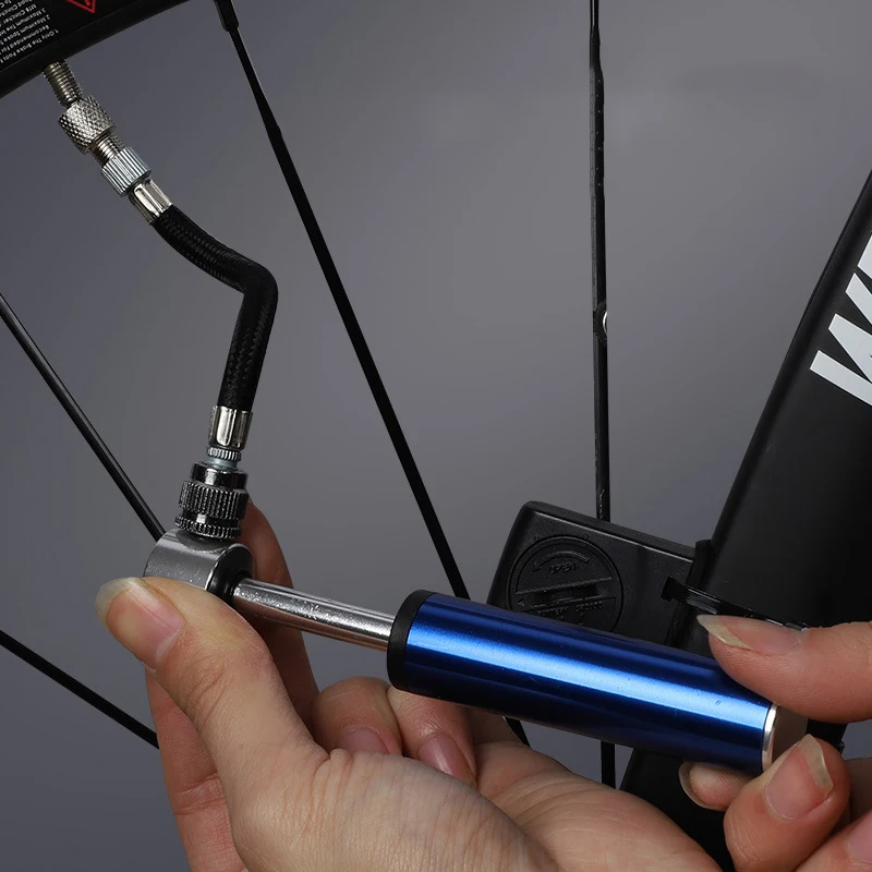 Велосипедный мини насос 120PSI для AV/FV ручной из алюминиевого сплава накачки шин с