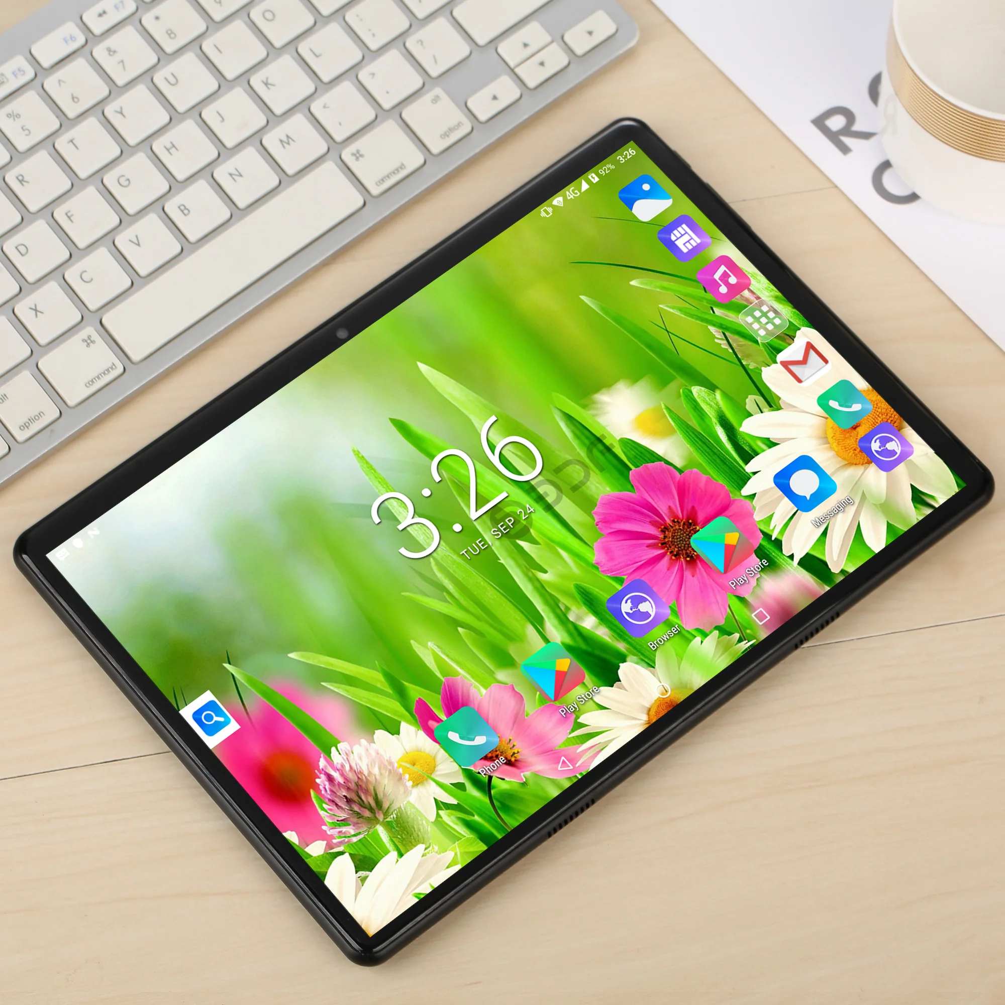 10 1 дюймовые планшеты 2.5D Закаленное стекло Android 7 0 3G/4G четырехъядерный телефонный