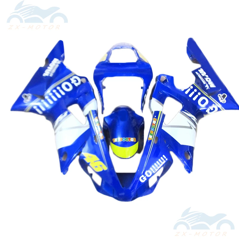 

Customize Paint fairing kit For YAMAHA YZF R1 2000 2001 Injection Motorcycle Fairings r1 00 01 Bright Blue Yellow White ZS05