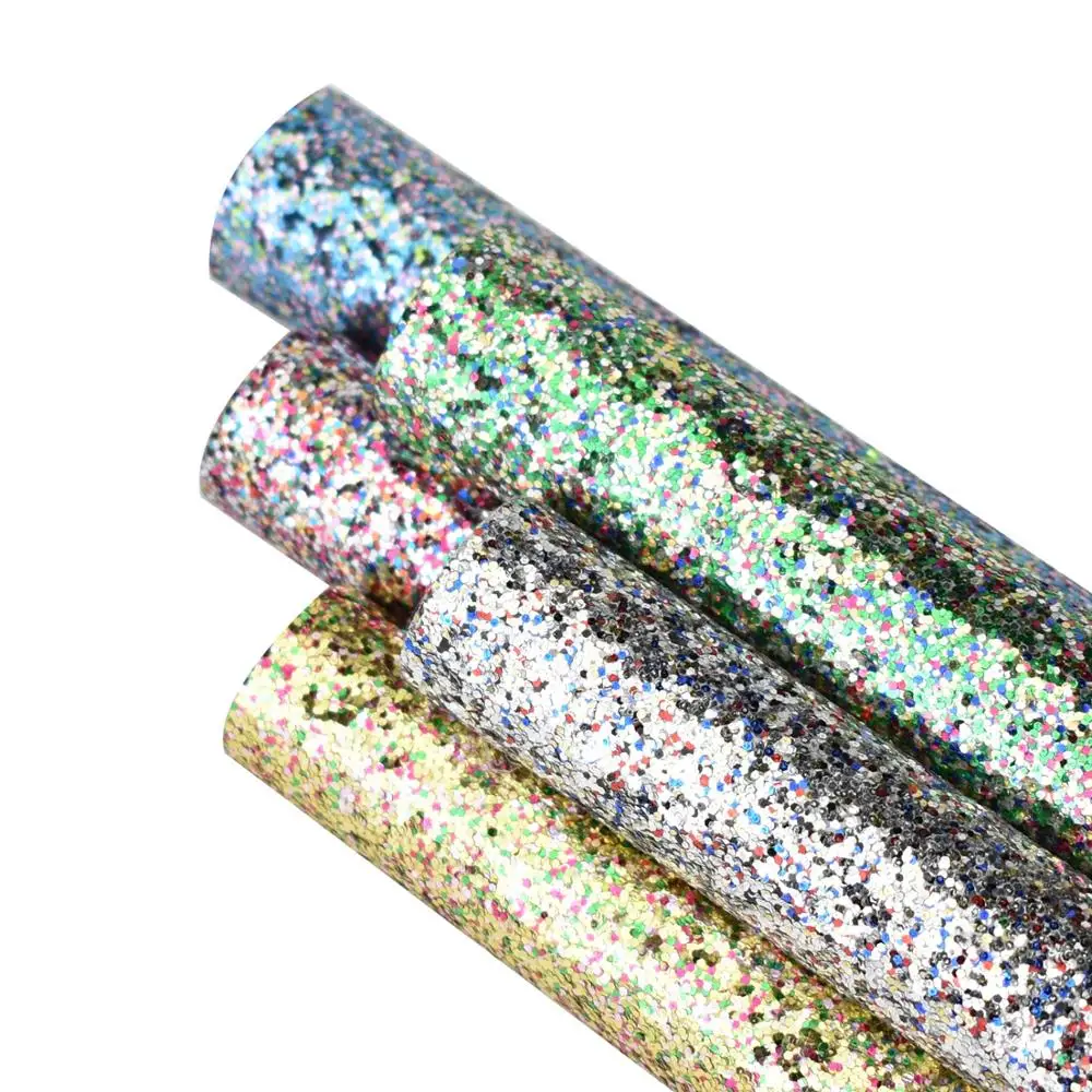 HSDCraft 20x34 см A4 hsd Дизайн Блестящая красочная ткань из искусственной кожи материалы