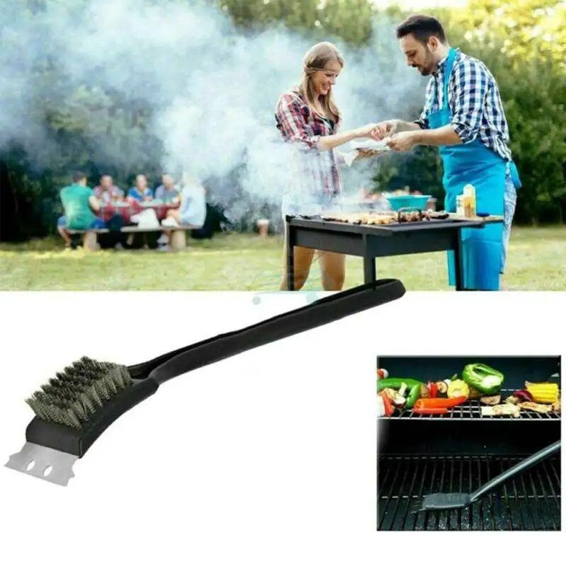 Сверхмощная щетка для чистки проволоки барбекю и скребок гриля инструменты