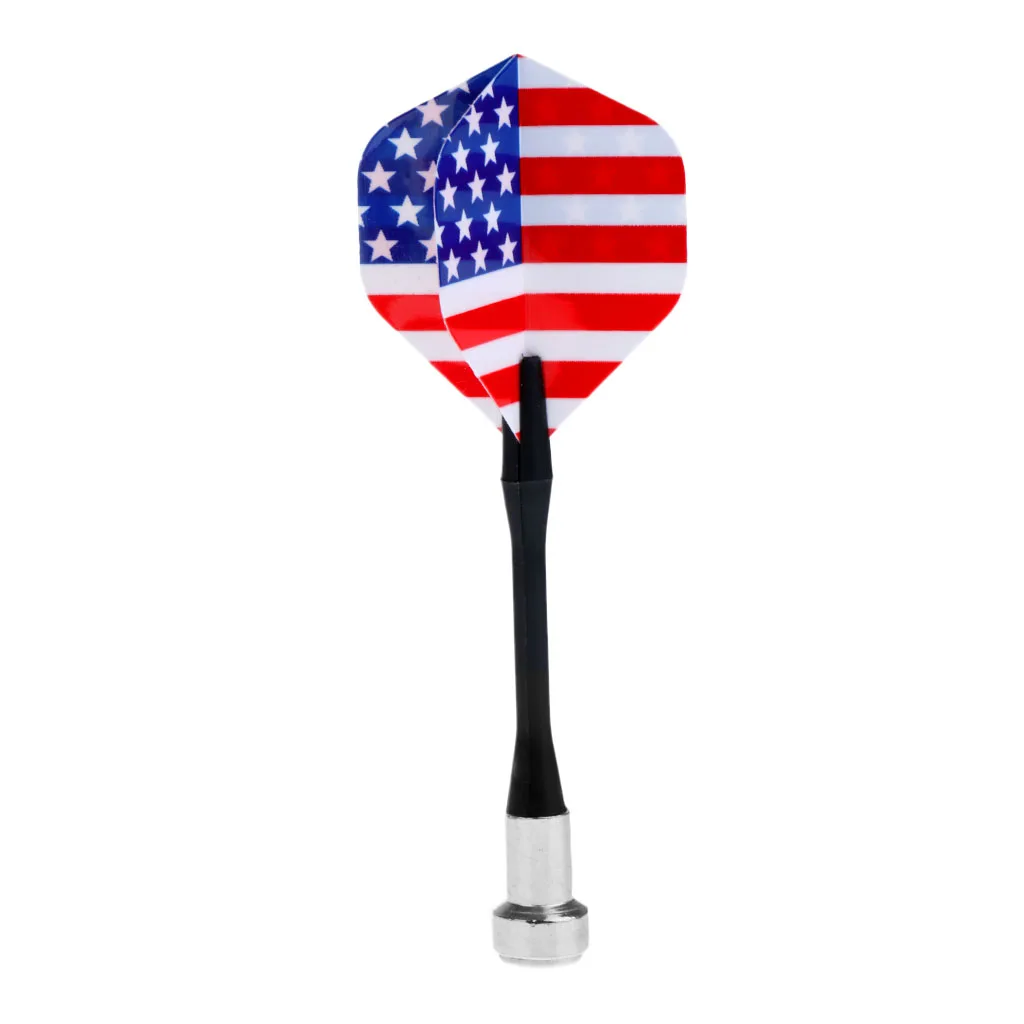 

12 Pieces/Pack USA National Flag Safety Replacement Magnetic Darts Accessory