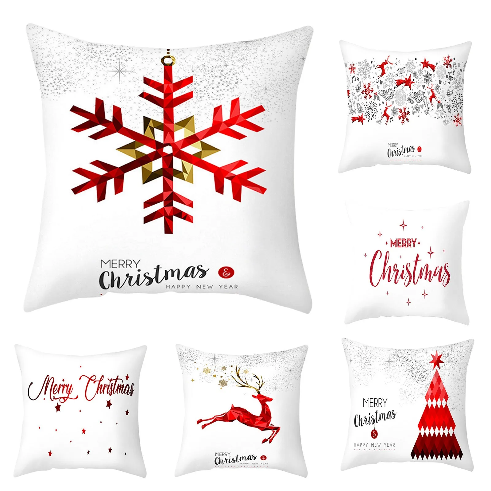 Рождественская Новинка наволочка льняная украшение для задней панели дома