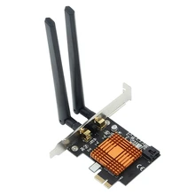 AC1200 Gigabit Wireless Network Card PCI-E Dual Frequency 5G Desktop Computer Bluetooth 4.0 Wifi Receiver