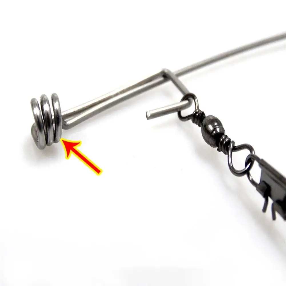 1 шт./партия автоматический пружинный рыболовный крючок из нержавеющей стали
