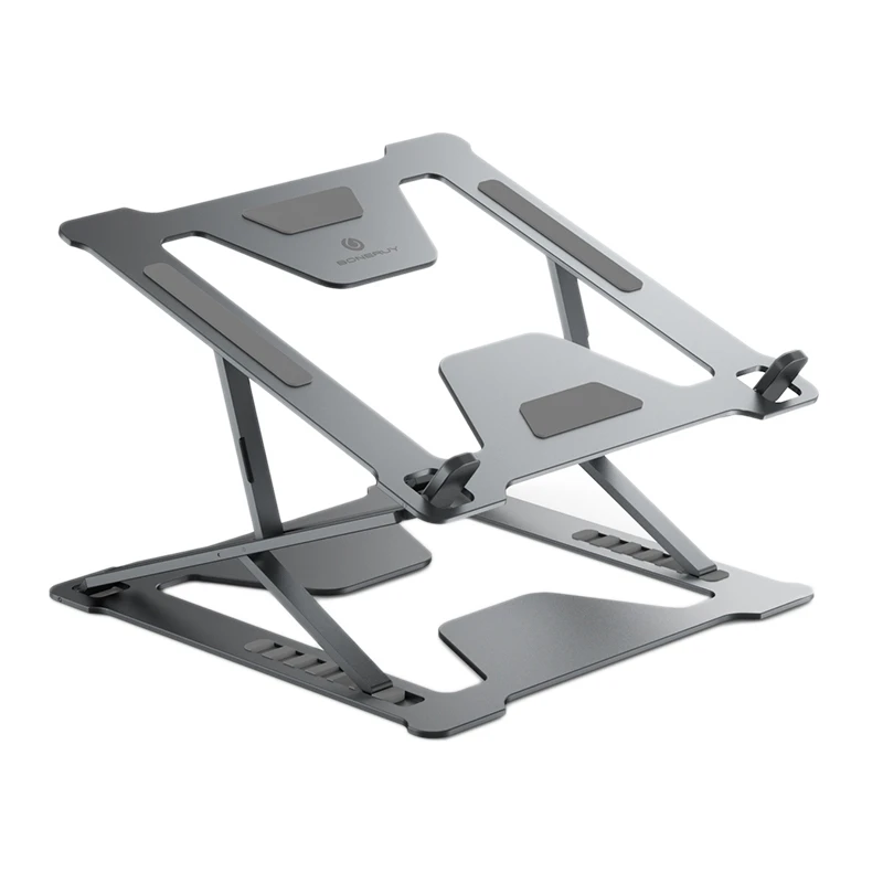 

BONERUY Portable Laptop Stand Adjustable Foldable Notebook Stand Holder Multi-Angle Laptop Riser Cooling Bracket for