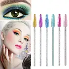 Одноразовый Кристалл щеточку для ресниц гребень 50 шт.упак. удлинение ресниц тушь для ресниц палочки для макияжа Профессиональные косметические инструменты
