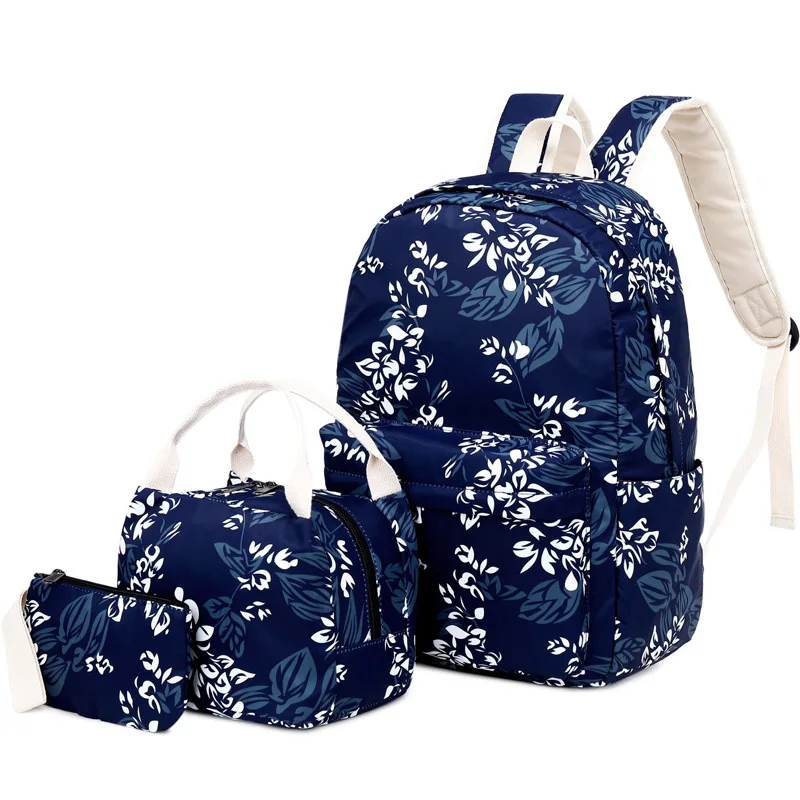 3 шт./компл., женские дорожные рюкзаки в китайском стиле, школьные ранцы с цветочным рисунком, ранцы для детей, школьный рюкзак с цветочным ри...