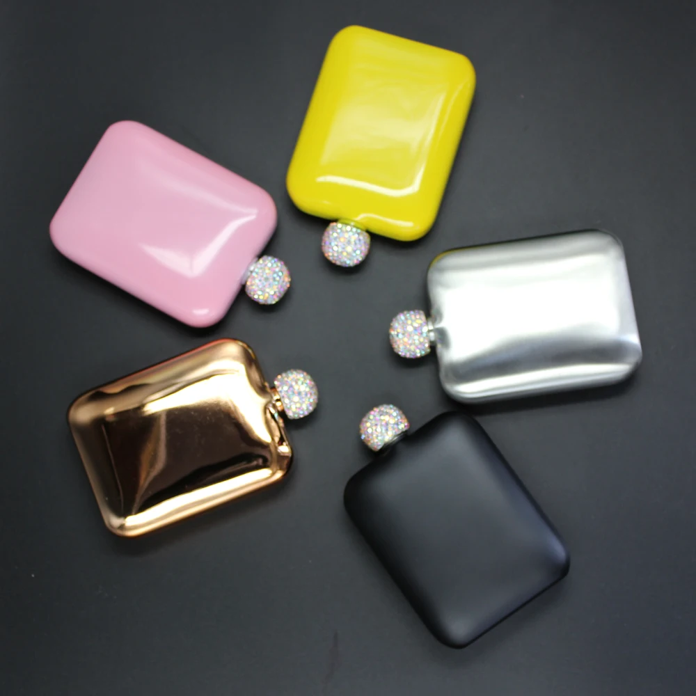 

European Style Hip Flask Tainless Steel Portable Light Luxury Hip Flask Bridesmaid Gif Botella Whisky Daily Necessities BK50JH