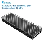 Радиатор Jonsbo, радиатор, охлаждающие прокладки M.2 2280 NVMe SSD, Тепловой Диск, алюминиевый радиатор, рассеиватель тепла, термопрокладка для настольного ПК m2