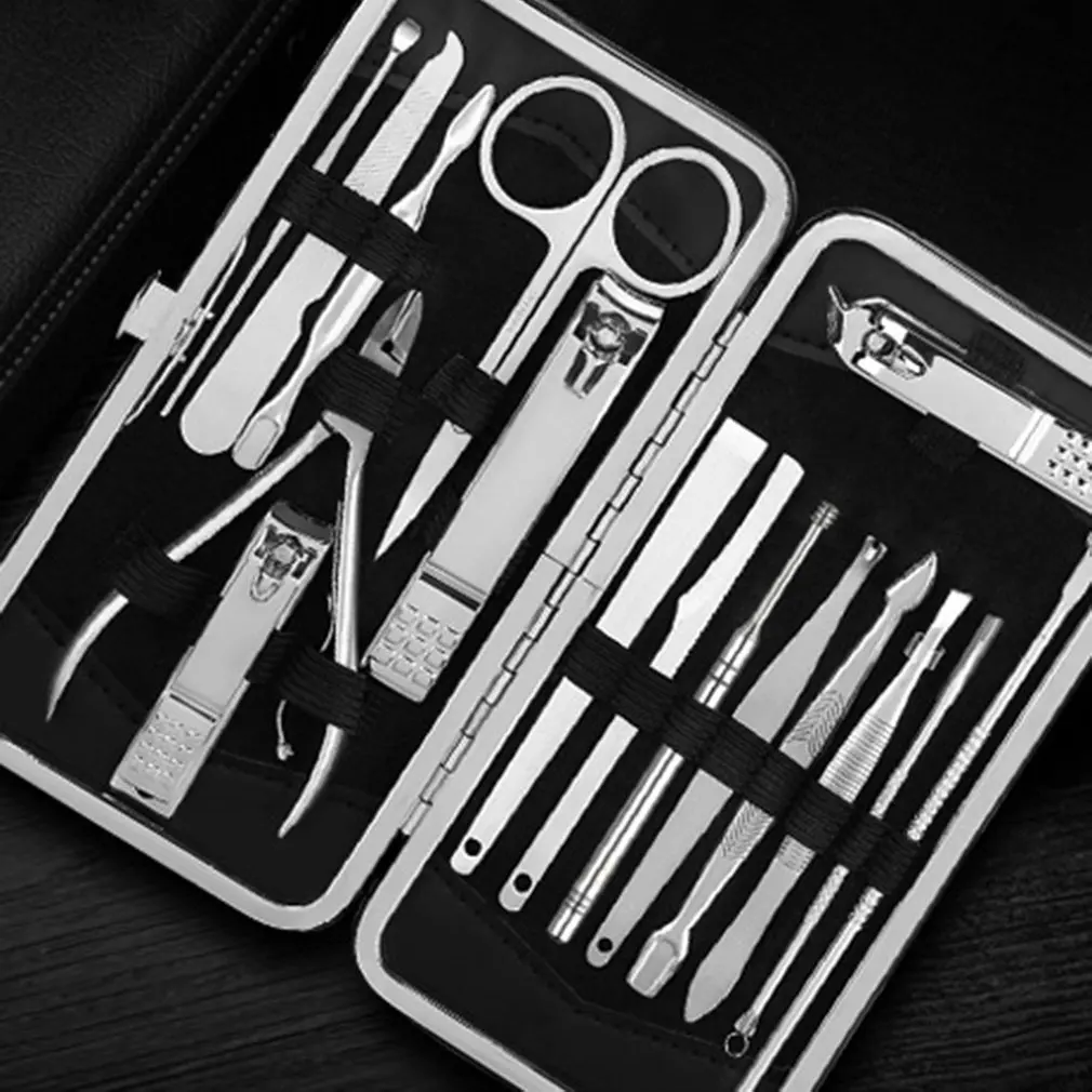 

16PCS/set Stainless steel nail clippers household manicure nail clippers HOME USE manicure nail tools