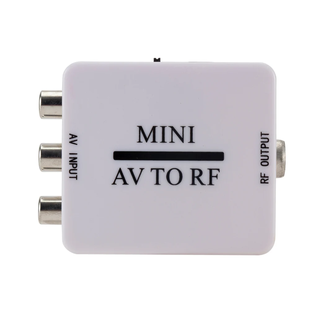 Мини HD видео конвертер коробка RCA AV CVSB к RF адаптер поддерживает для МГц 61 25 67