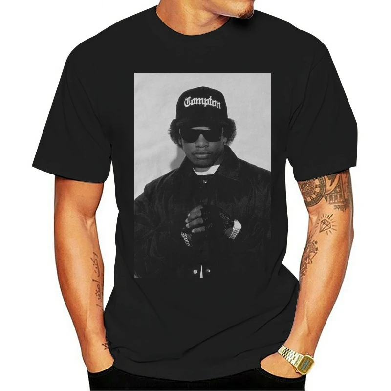 Мужская футболка с коротким рукавом Eazy-E 253 хлопок модная для фитнеса унисекс 2021 |
