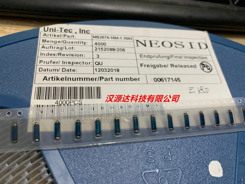 

Оригинальный новый 100% 00617145-MS2074-16M-1.1MH SMD трансивер катушечный индуктор 1.1MH 7.4x2 мм