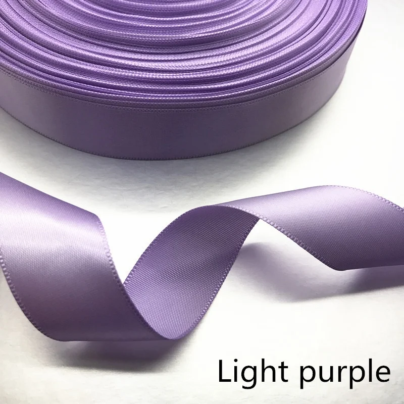 Light Purple Новинка; 10/15/20/25/40/50 мм Ширина атласной лентой многоцелевые Свадебная вечеринка ремесло - Цвет: Light Purple