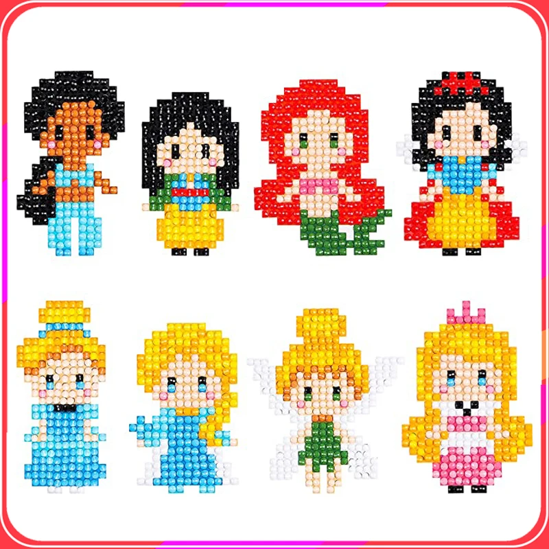 Алмазная живопись наклейки Дети 5D DIY Искусство ремесло животное и принцесса мир с