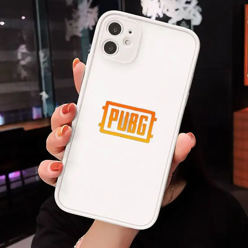 

Hot game PUBG Phone Case matte transparent For iphone 7 8 11 12 plus mini x xs xr pro max cover