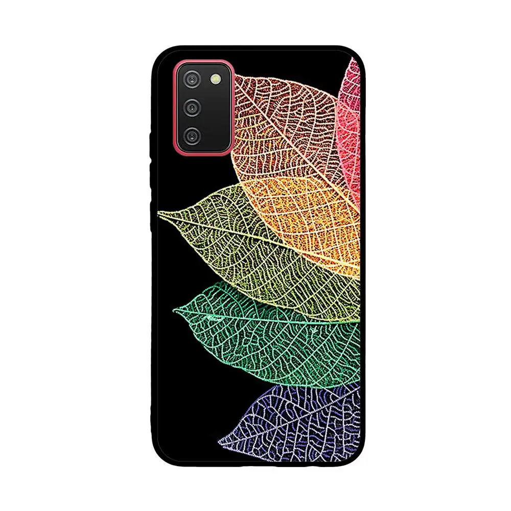 

For Samsung Galaxy A02s A12 A32 A52 A72 5G A025F A125F A326B A526B A726B Case Cover Soft Silicone TPU Floral Phone Funda Capa