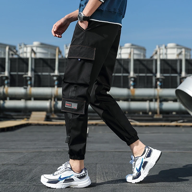 

2021 New Men 's Casual Pants Men 's Ninth Pants Fashionable Overalls Multi-pocket Outdoor Casual PantsM-4XL