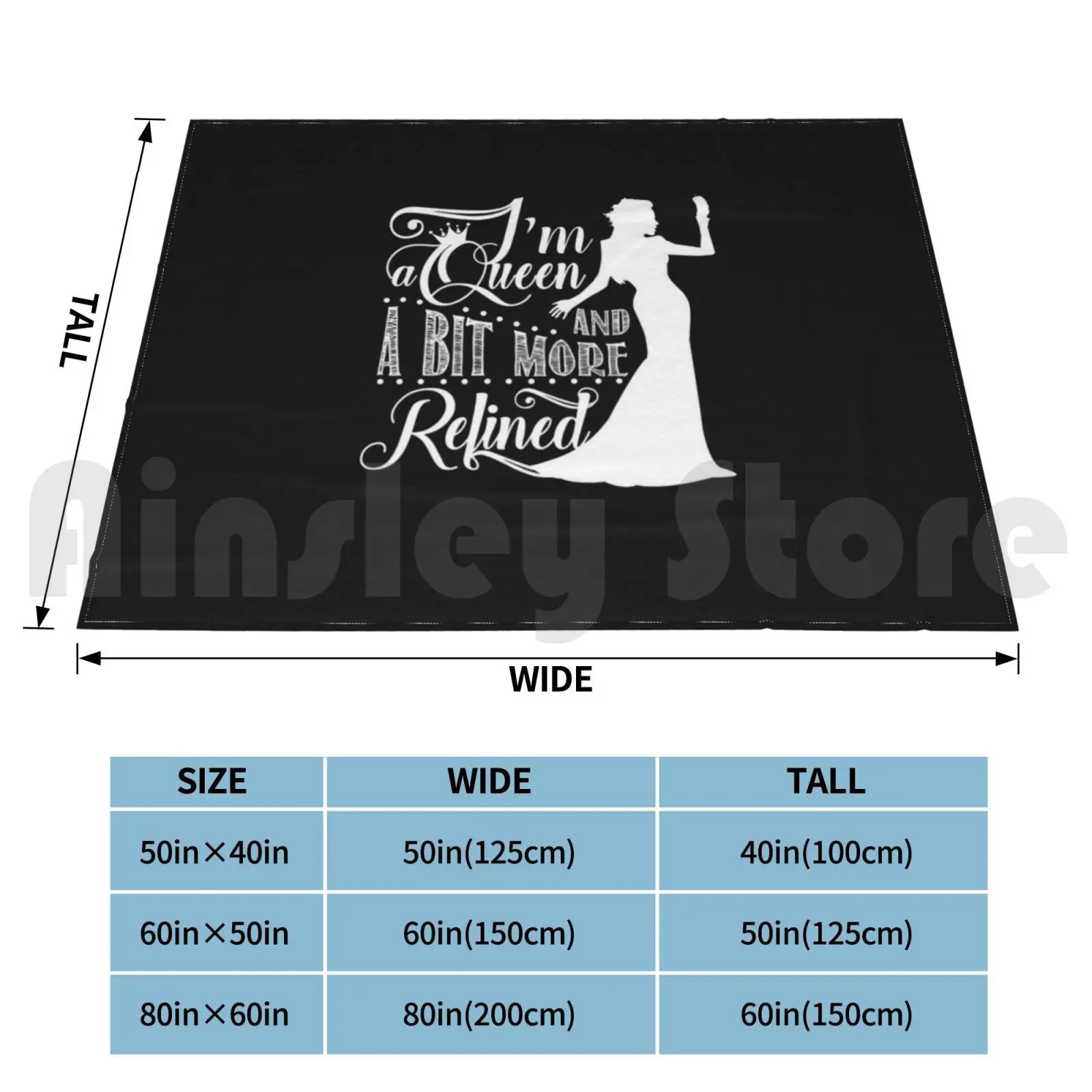 Я королева и немного более изысканное одеяло для дивана-кровати путешествий