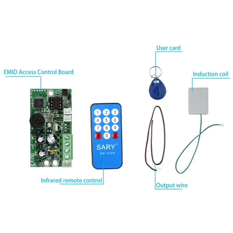 

EMID Access Control Board 125KHZ RFID Embedded Control Board DC12V Normally Closed Control Board