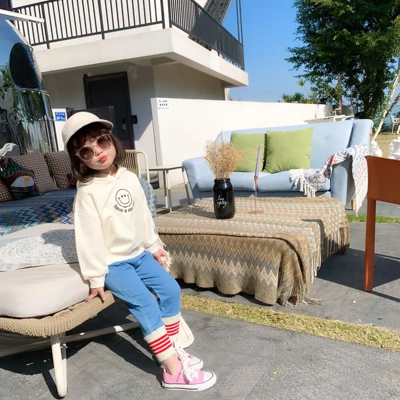 Детские эластичные джинсовые леггинсы Новинка 2020 года сезон весна модные