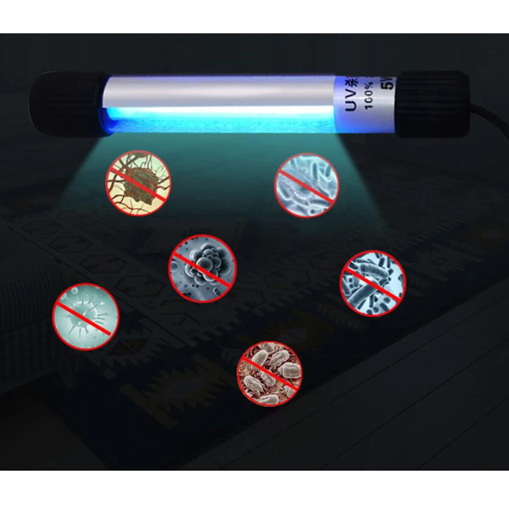 5 Вт UVC бактерицидная стерилизация CFL озоновая лампа УФ светодиодный стерилизатор